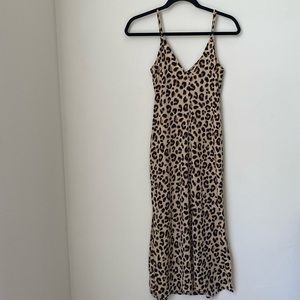 Cheetah slip dress